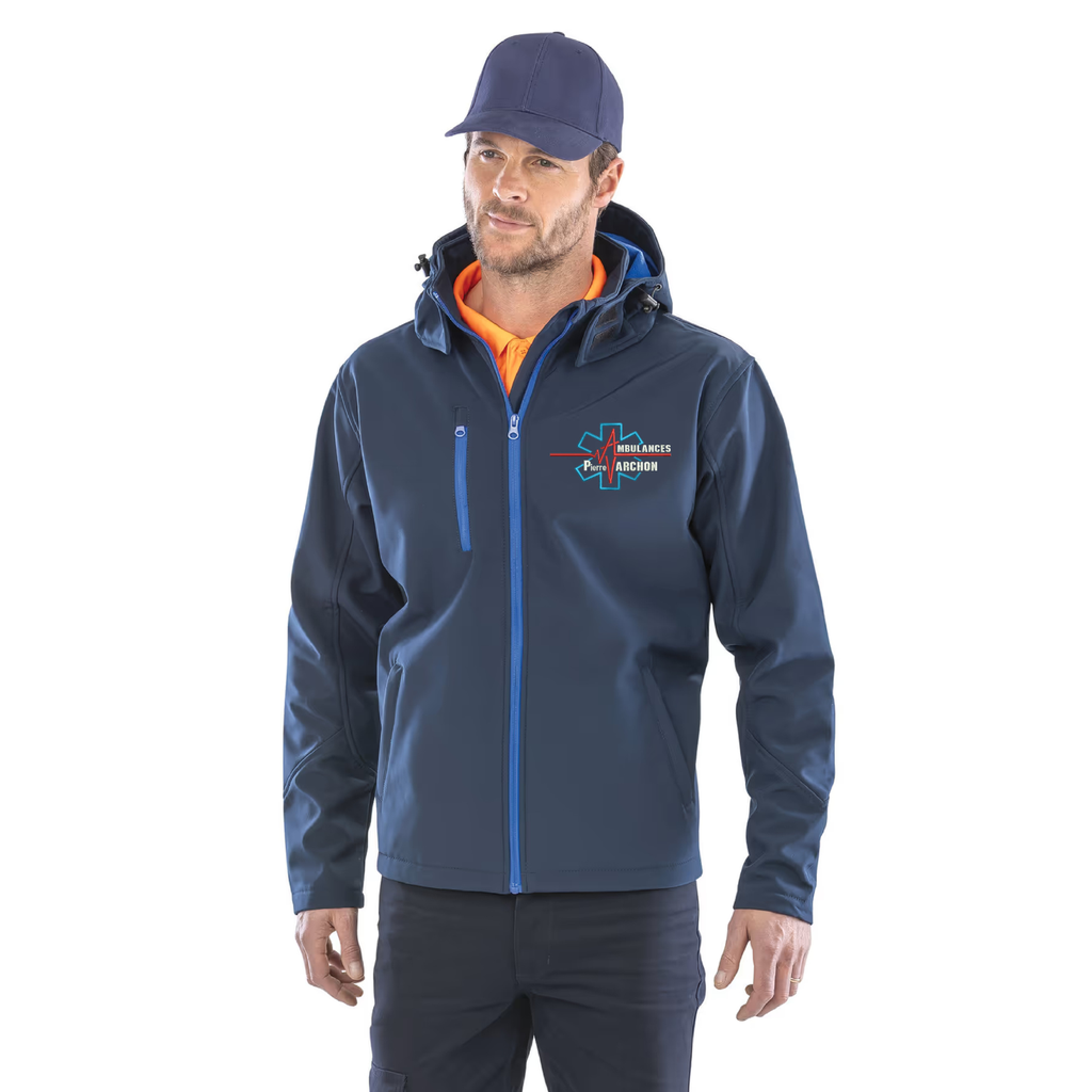 Veste Shoftshell avec capuche