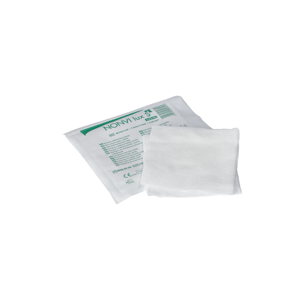 Compresses stériles 7,5 x 7,5cm NT 40g boîte de 25 sachets de 2