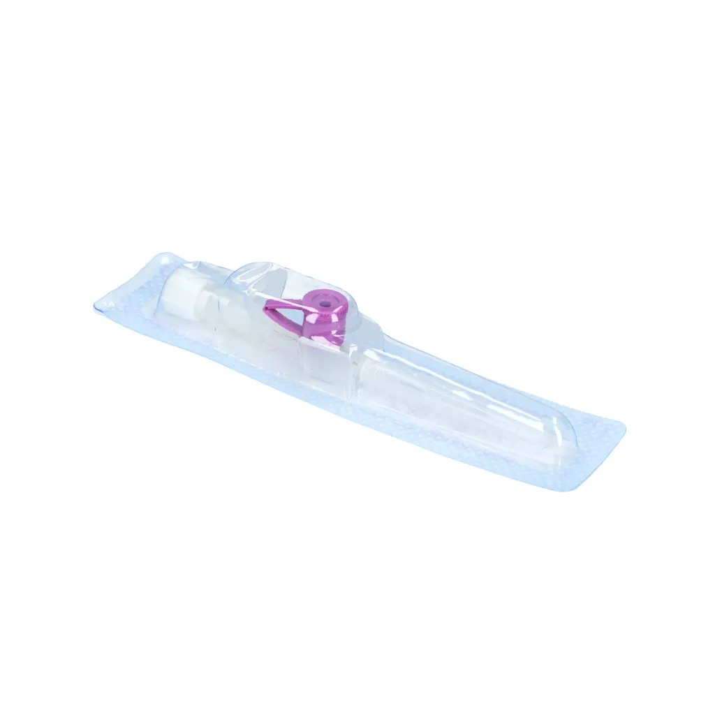 Cathéter avec ailettes 26G violet - 0,6 x 19 mm (boîte de 100)