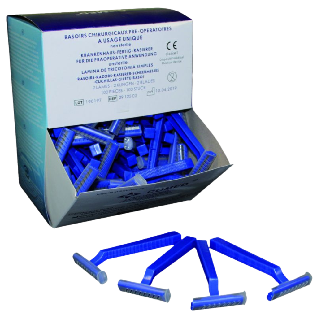 Rasoirs jetables 2 lames, la boîte de 100
