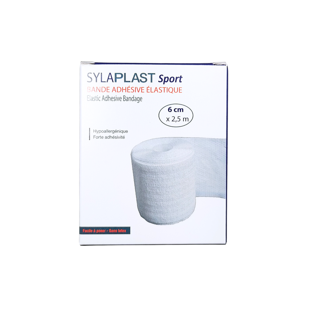 Bande élastique adhésive de contention 6 cm x 2,5 m 
