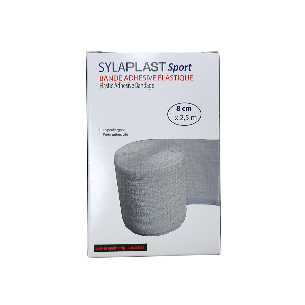 Bande élastique adhésive de contention 8 cm x 2,5 m 