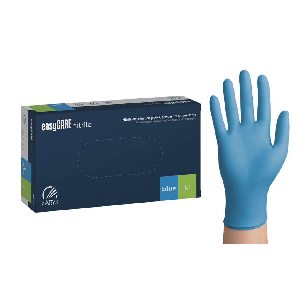 Gants Nitrile non poudrés, boîte de 100, taille L 8/9