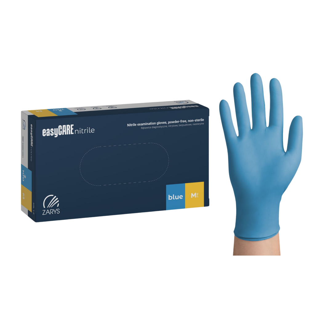 Gants Nitrile non poudrés, boîte de 100, taille M 7/8
