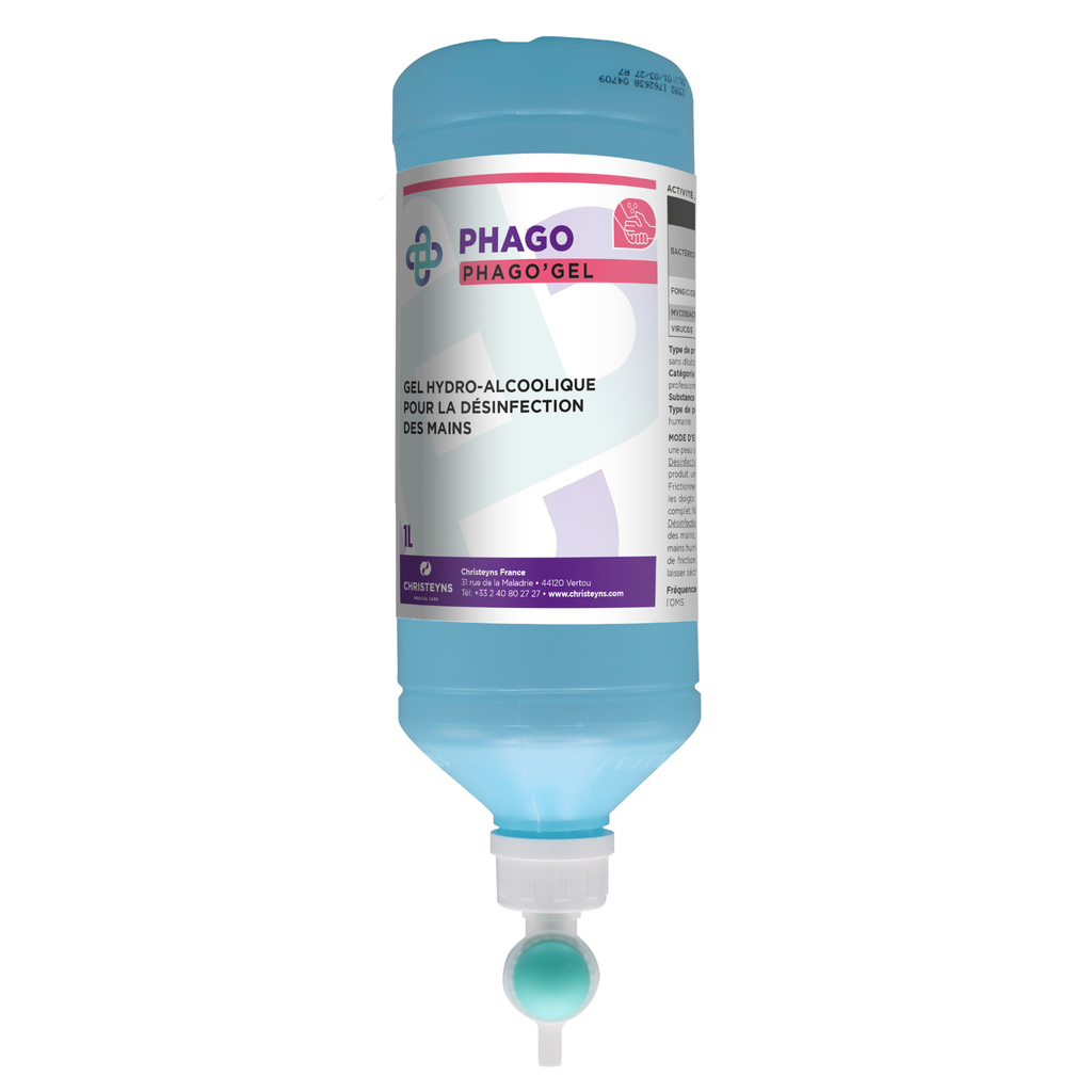 Gel désinfectant des mains, flacon 1 litre Airless