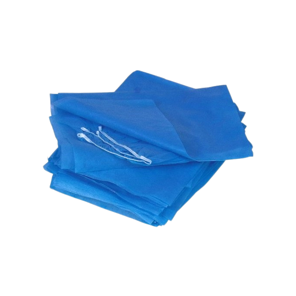 Draps housse bleus à usage unique 40g/m² les 10