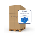 Palette de 1200 draps housse bleu à usage unique 40g/m² 