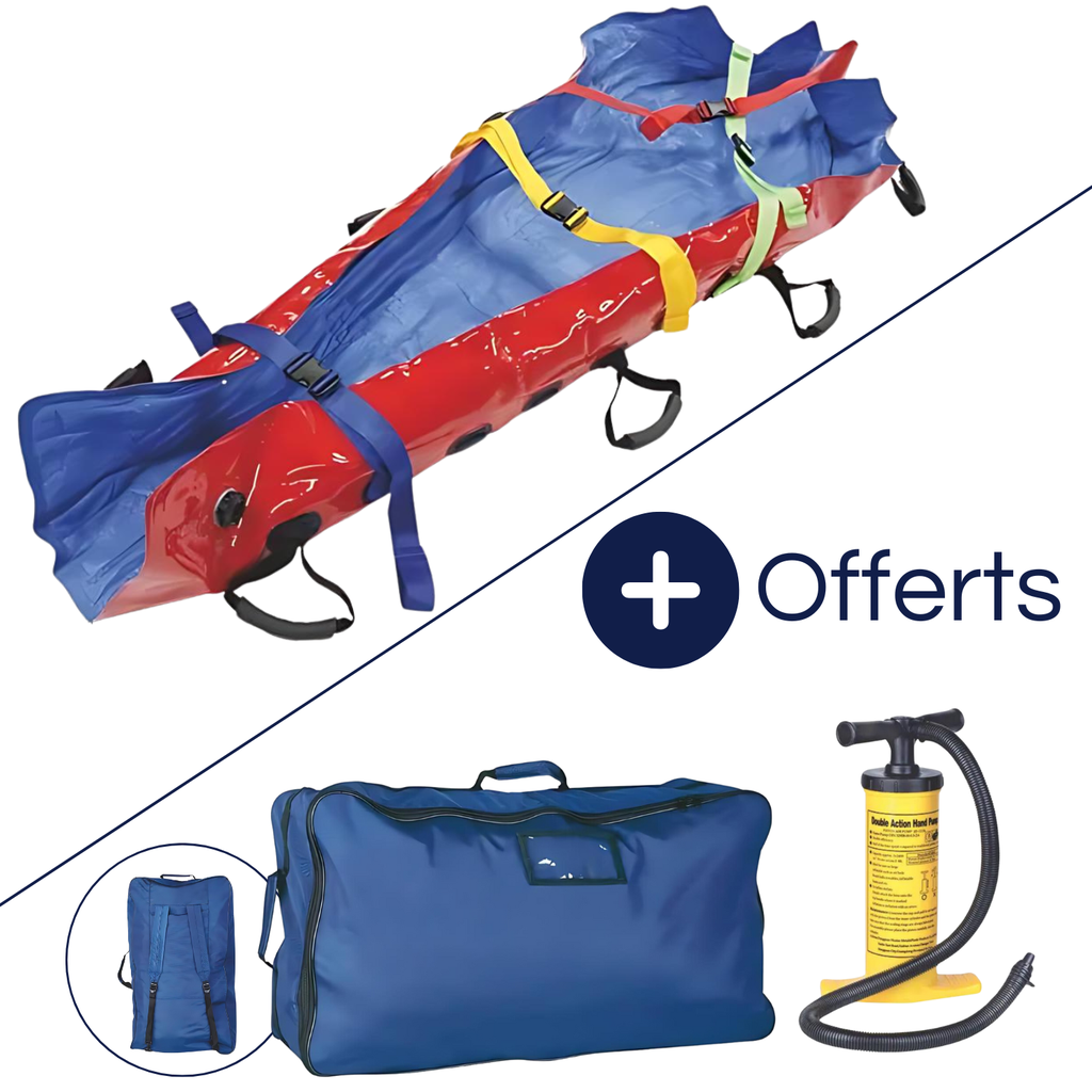 Matelas à dépression 90 x 210 cm + sac de rangement + pompe à dépression