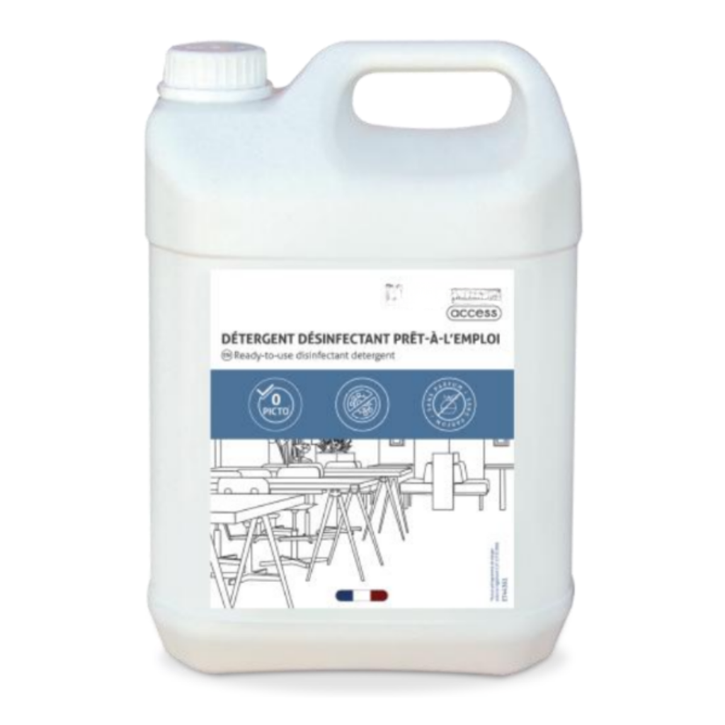 [ORA-DD5] Bidon de 5 litres, détergent et désinfectant pour surfaces et sols, prêt à l’emploi