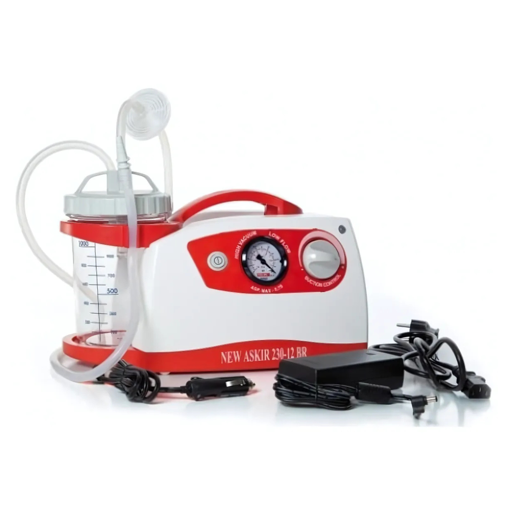 Aspirateur de Mucosités New Askir 230/12v sachet usage unique1L