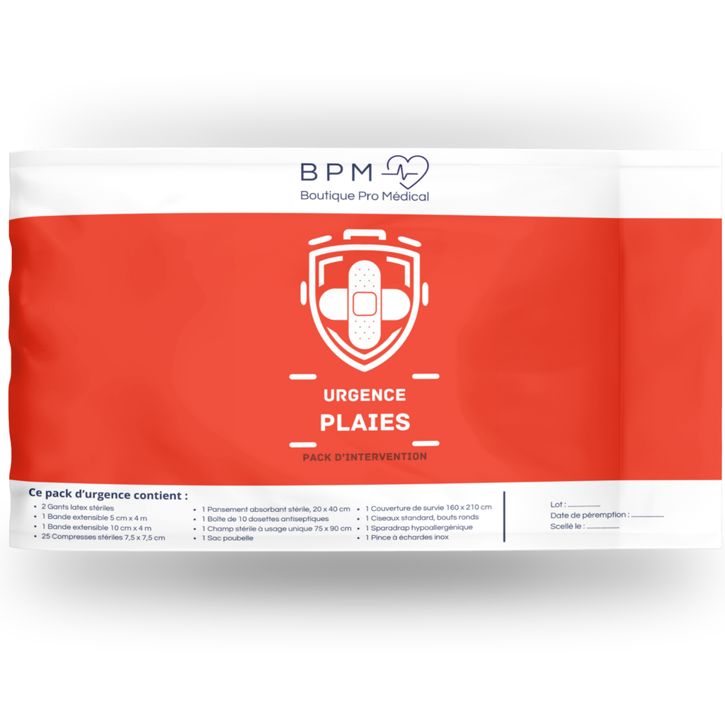 Pack d'intervention traitement des plaies
