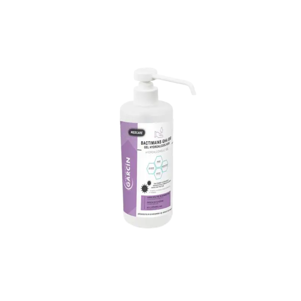 Gel hydroalcoolique désinfectant des mains, flacon 500 ml   