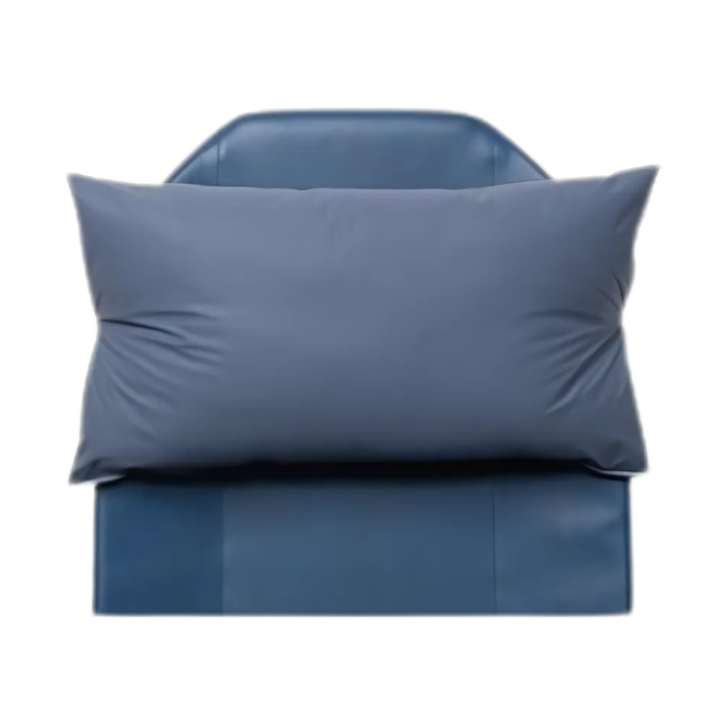 Oreiller bactériostatique, bleu avec élastique, 55 x 30 cm  