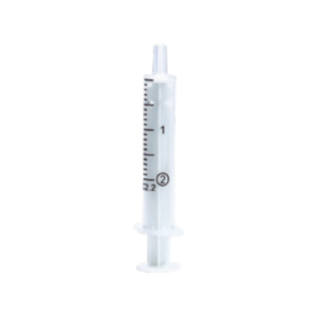 Seringue À Usage Unique 2 ml, 2 Pièces, Luer, boite de 100   