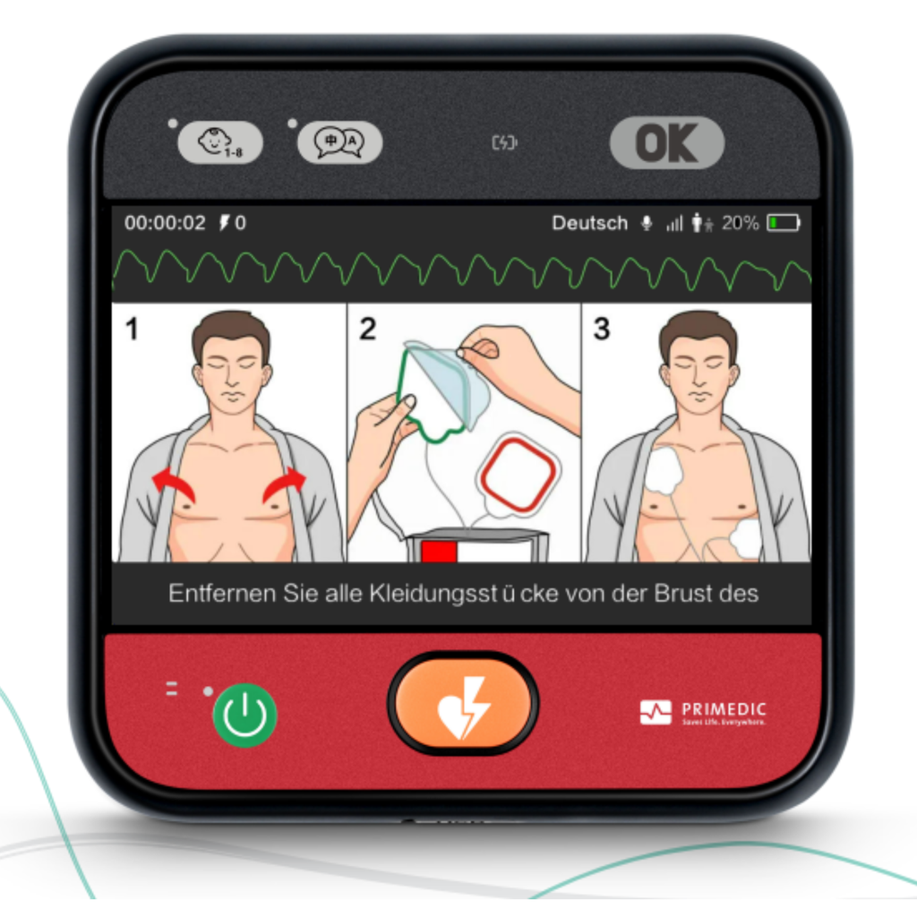 Défibrillateur Semi-Automatique Primedic Heartsave myPAD avec ECG 