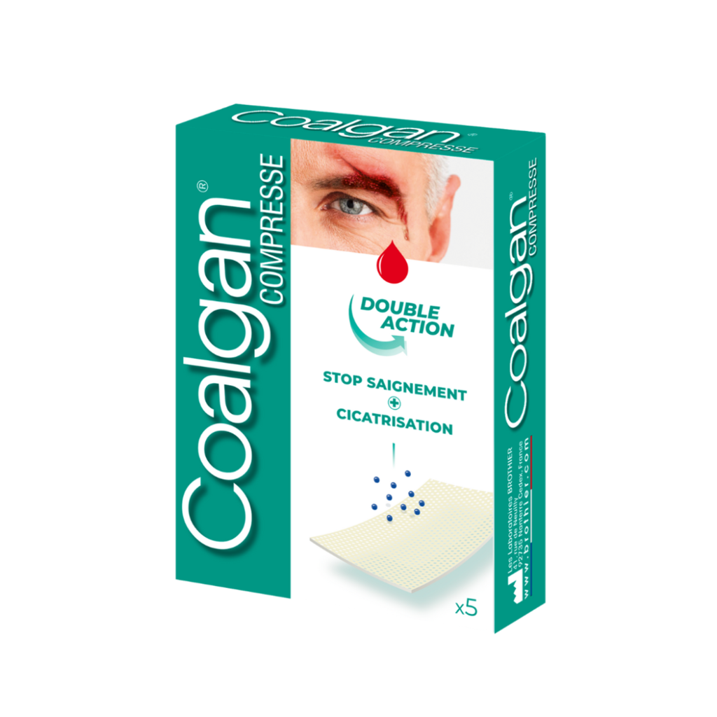 Compresse hémostatique Coalgan (boite de 5)