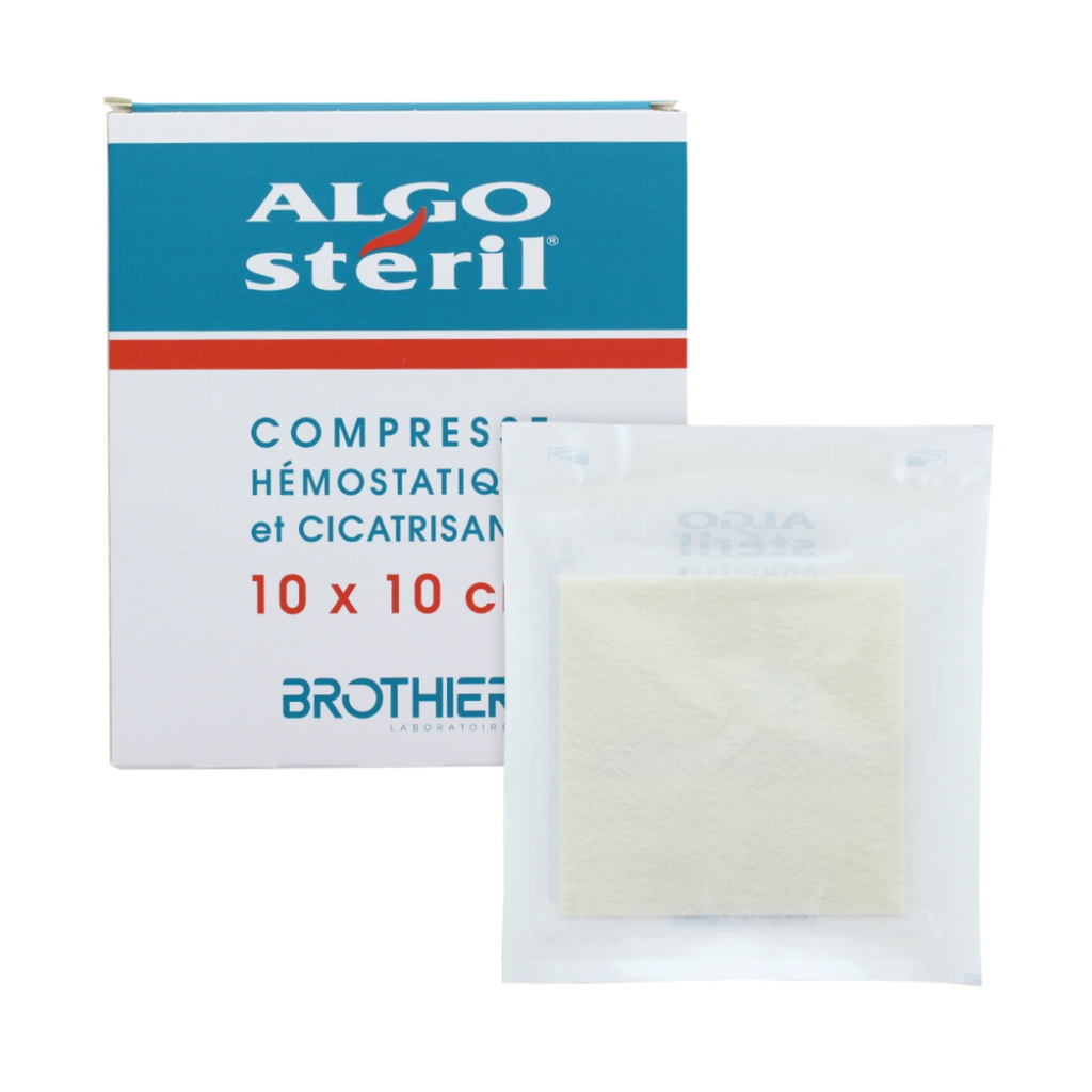 Compresse hémostatique Algostéril 10 x 10 cm (boite de 16)