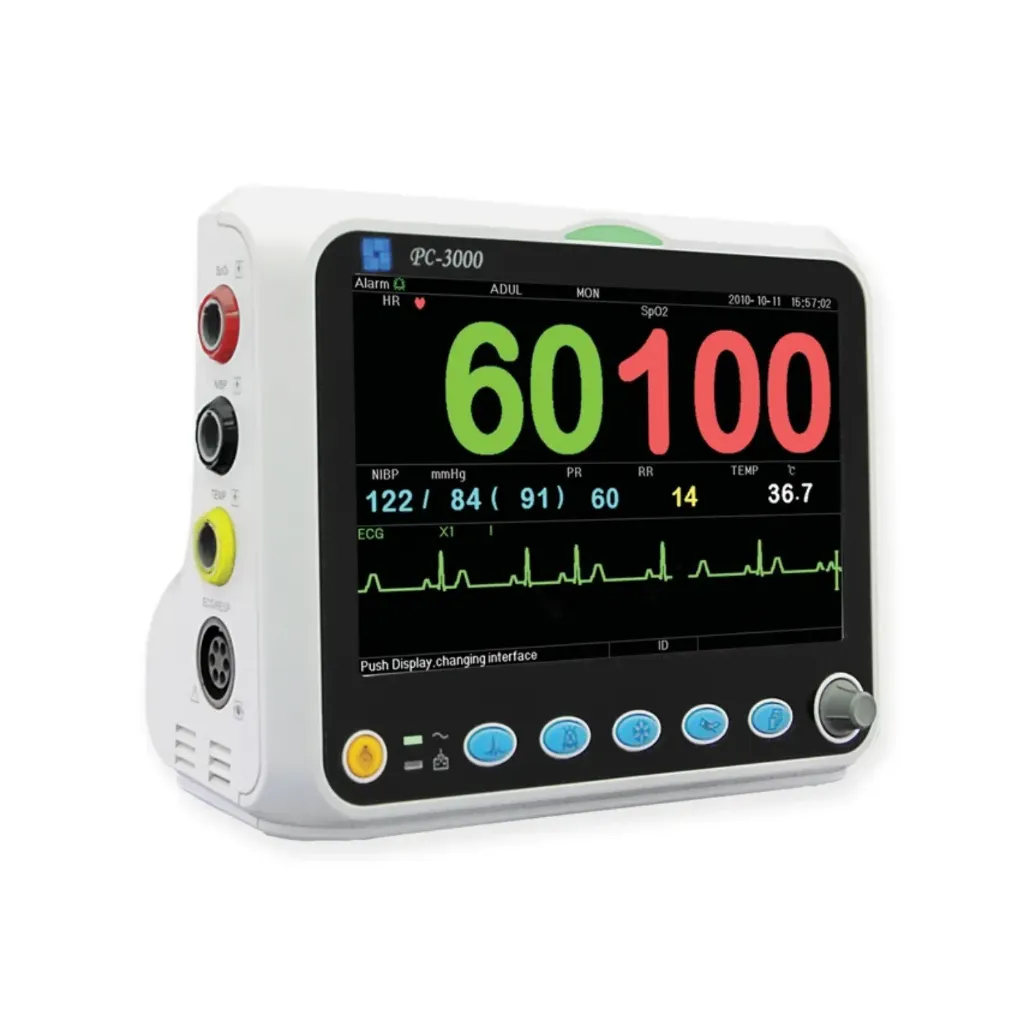 Moniteur multi-paramètres d'urgence PC-3000 avec l'ensemble de ses accessoires