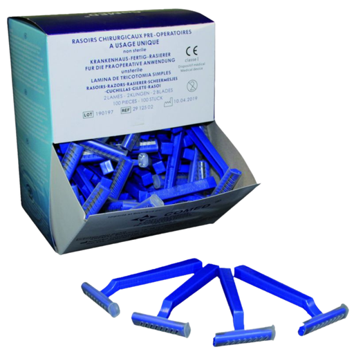 [CO-RAS] Rasoirs jetables 2 lames, la boîte de 100