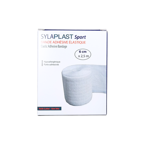 [SYL-BEA6] Bande élastique adhésive de contention 6 cm x 2,5 m 
