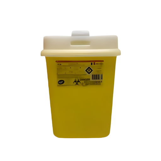 [ABE-CO4.5] Collecteur d'aiguilles usagées DASRI, polypro. jaune 4,5 litres