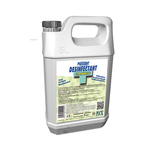 [SIC-DDC] Bidon de 5 litres, détergent et désinfectant de surface et sol à diluer parfum citronnelle
