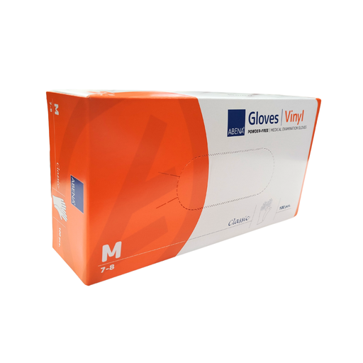 [ABE-GVM] Gants vinyle non poudrés, boîte de 100, taille M 7/8 ABENA