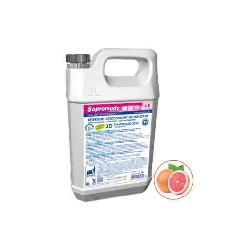 [SIC-DDP] Bidon de 5 litres à diluer, détergent et désinfectant de sol et surface parfum pamplemousse