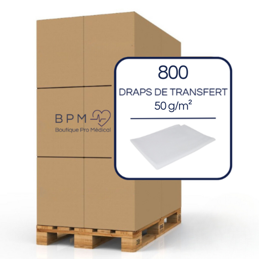 Palette de 800 draps de transfert 50 g/m² 