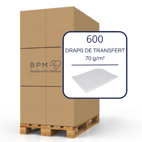 Palette de 600 draps de transfert 70 g/m² 