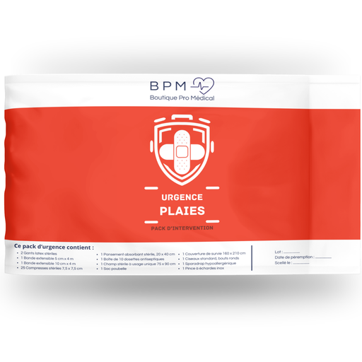 Pack d'intervention traitement des plaies
