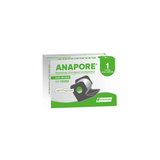 [ERM-SAU] Sparadrap /  Ruban Adhésif hypoallergénique, 2,5cm x 5m avec dévidoir
