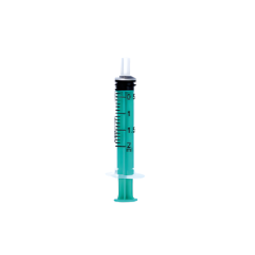 seringue à usage unique 2 ml Luer, 3 pièces, boite de 100 