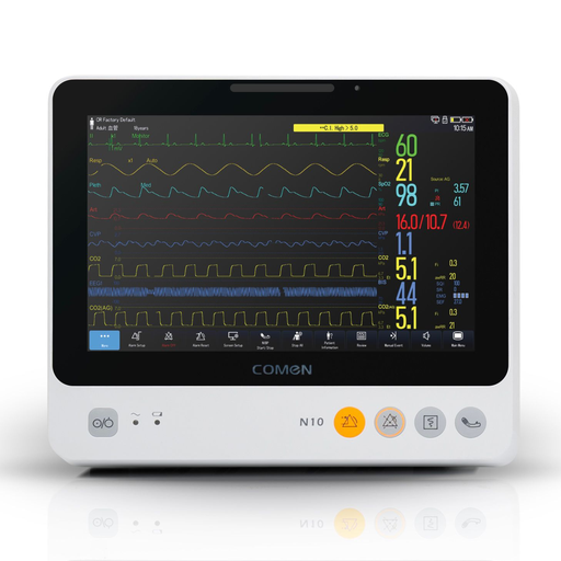 Moniteur multi-paramètres d'urgence N10 COMEN 5 dérivations 